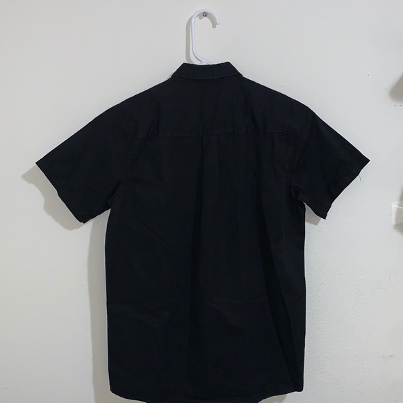 Full Black Button Up T-Shirt - Picture 2 of 3